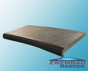 Basalt Radius Tegel 62x35x3-5cm medium Zwembadranden