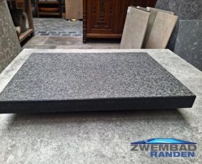 Basalt Randtegel 50x35x2-4cm haakse neus gezoet zwembadrand Home