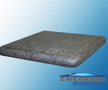 Buitenhoek G684 Basalt Tegels 35x35x2-4cm medium Zwembadranden