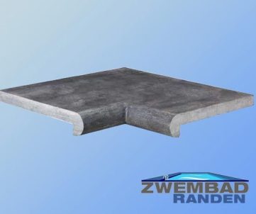 Chinees Hardsteen Gezoet Binnenhoek Tegel50x50x35x3-5cm Zwembadranden