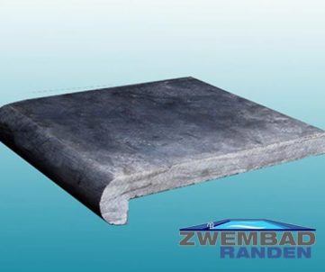 Chinees Hardsteen Buitenhoek Tegel Gezoet 35x35x3-5cm-Zwembadrand