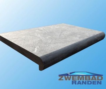 Chinees Hardsteen Gevlamd Geborsteld 50x35x3.5 cm Zwembadrand