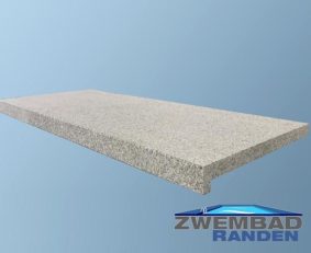 Zwembadrand Graniettegel G603 lichtgrijs recht 100x40x3-5cm medium