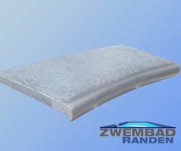 Zwembadrand Radiustegel Vietnamees Hardsteen soft-finish 65x35x3-5cm