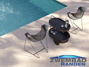 Zwembadrand keramiek Biscuit Beige tegels 60x35x2-4cm Pool