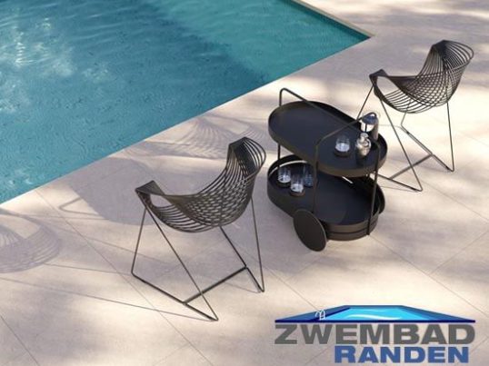 Zwembadrand keramiek Biscuit Beige tegels 60x35x2-4cm Pool